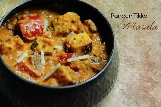 restaurant style paneer tikka masala