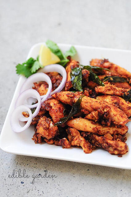 Chicken Majestic, Andhra style Indian chicken starter 