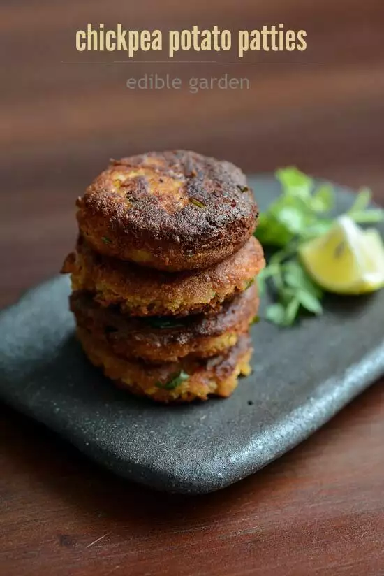 Chickpea Potato Patties Chickpea Aloo Patties Recipe Edible Garden