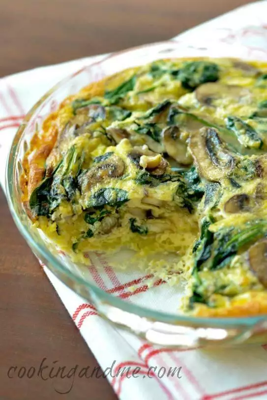 Mushroom Spinach Frittata - Hunter Angler Gardener Cook