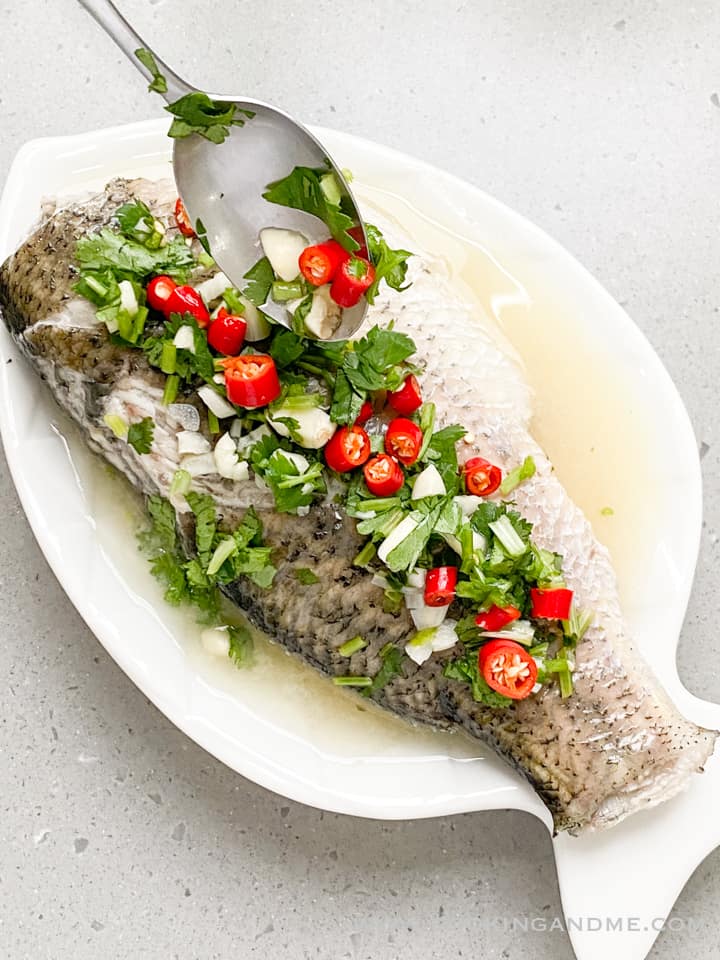 Thai Steamed Fish with Chilli Garlic Lime - Edible Garden